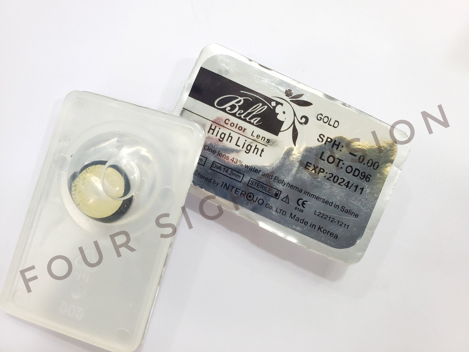 BELLA COSMETIC CONTACT LENS GOLD COLOR